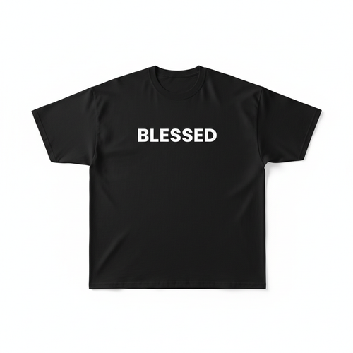 T-Shirt Noir BLESSED
